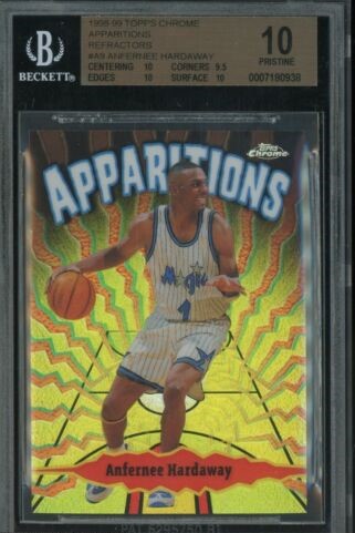 1998 Topps Chrome Basketball Refractor Anfernee Hardaway #A9 BGS 9.5