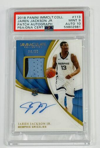 2018 Panini Immaculate Collection Basketball Jaren Jackson Jr. #113 PSA 9