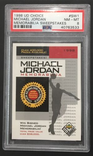 1998 Upper Deck Choice Basketball Memorabilia Sweepstakes Michael Jordan #SW1