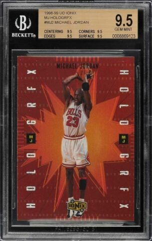 1998 Upper Deck Ionix Basketball Michael Jordan #MJ2 PSA 6.5