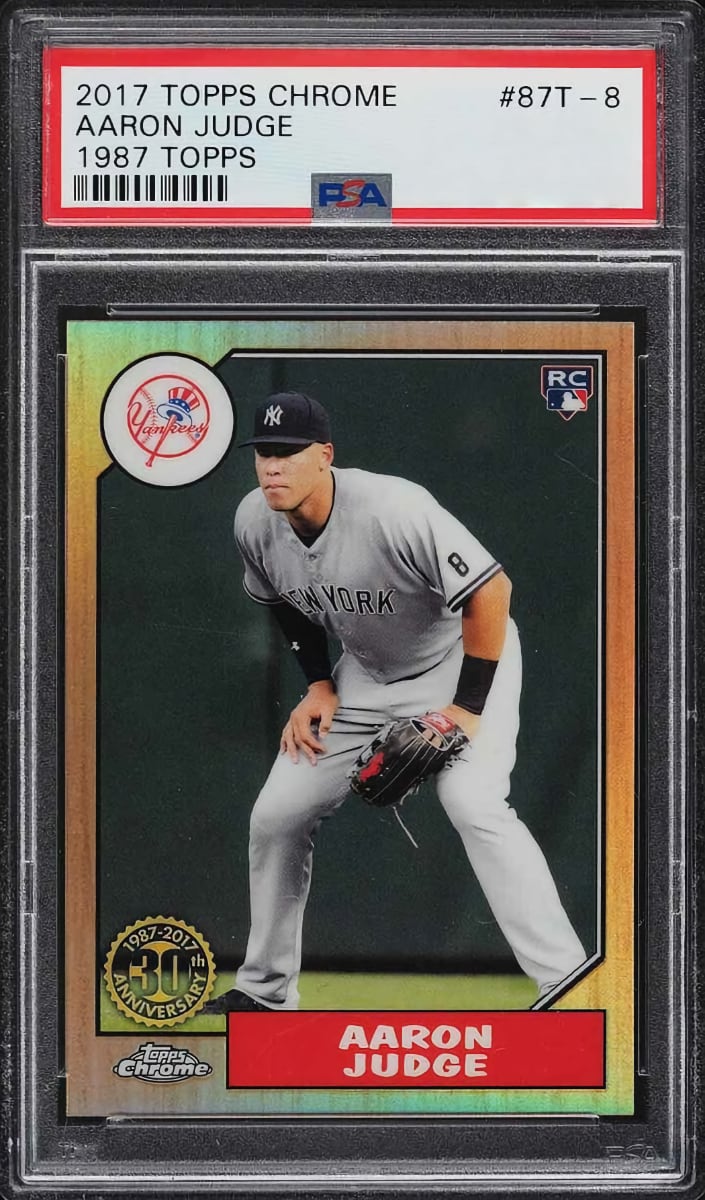 Aaron Judge 2017 Topps Chrome 1987 Topps Baseball