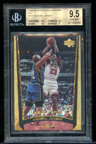 1998 Upper Deck Encore Basketball F/X Michael Jordan #111 BGS 9