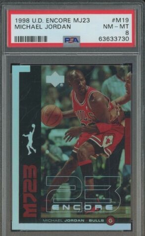 1998 Upper Deck Encore Basketball Michael Jordan #M19 PSA 8