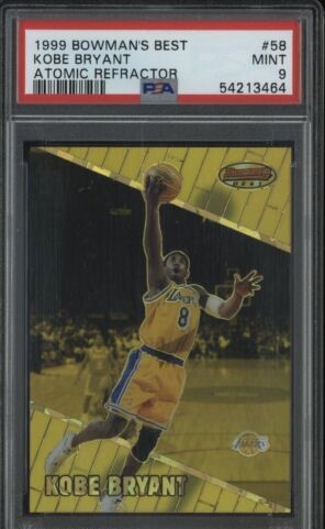1999 Bowman's Best Basketball Atomic Refractor Kobe Bryant #58 PSA 8.5