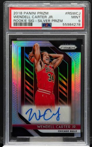 2018 Panini Prizm Basketball Silver Wendell Carter Jr. #7 PSA 9