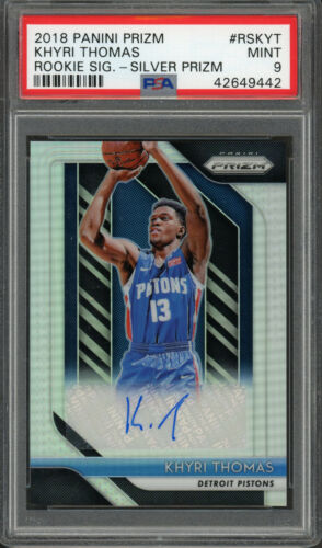 2018 Panini Prizm Basketball Silver Khyri Thomas #34 PSA 10