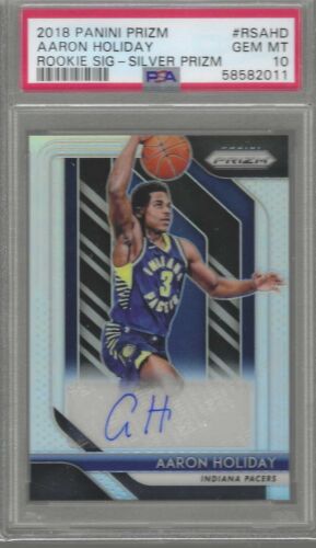 2018 Panini Prizm Basketball Silver Aaron Holiday #23 PSA 9