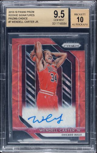 2018 Panini Prizm Basketball Choice Wendell Carter Jr. #7 BGS 9