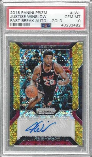 2018 Panini Prizm Basketball Gold Justise Winslow #49 PSA 10