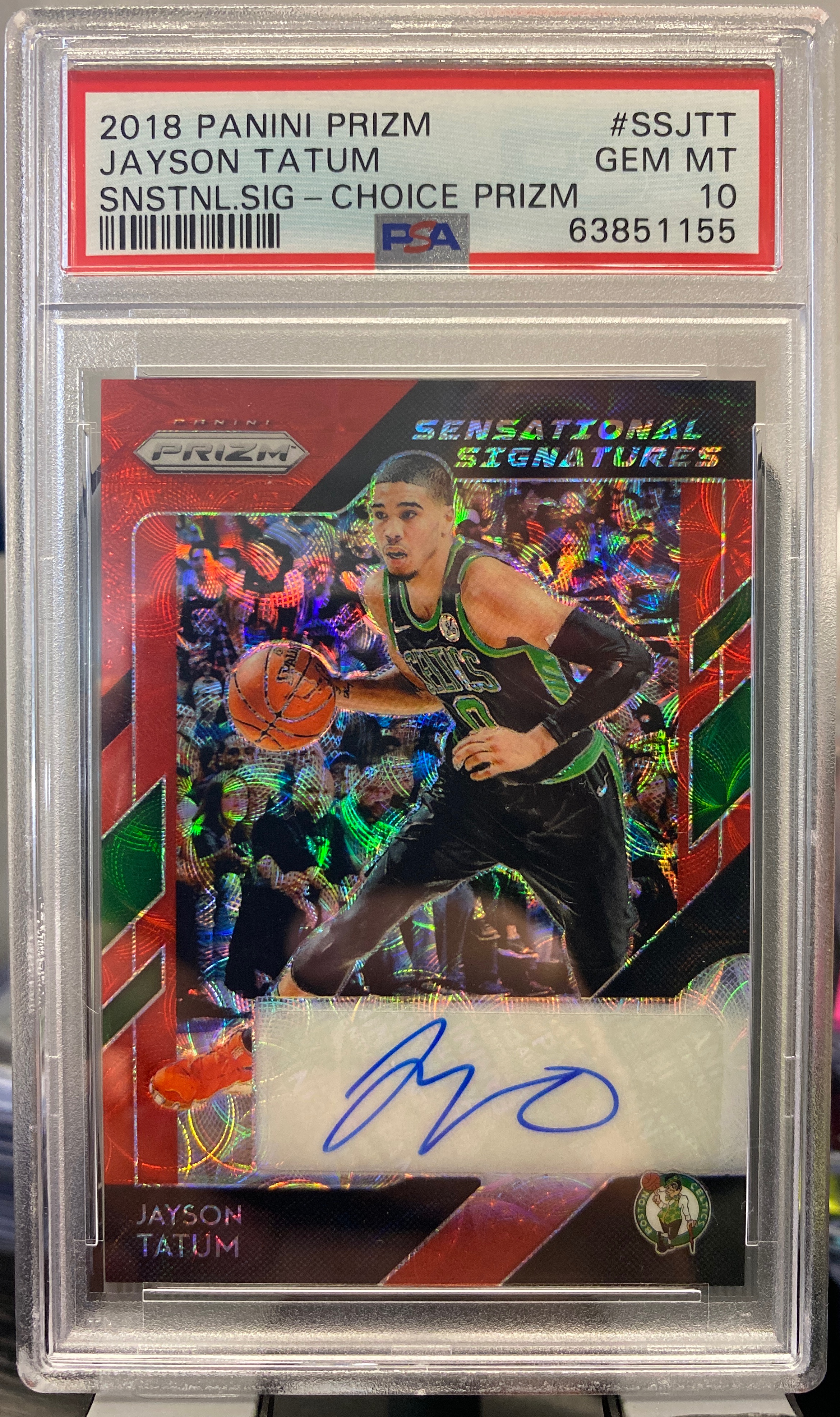 2018 Panini Prizm Basketball Choice Jayson Tatum #SS-JT PSA 10