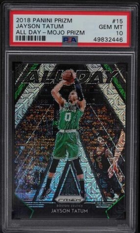 2018 Panini Prizm Basketball Mojo Jayson Tatum #15 PSA 10