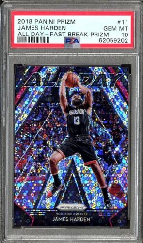 2018 Panini Prizm Basketball Fast Break James Harden #11
