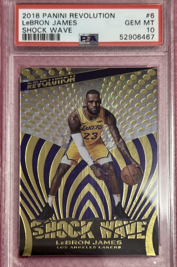 2018 Panini Revolution Basketball Impact LeBron James #6 PSA 10