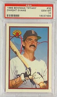 1989 Bowman Tiffany Baseball Dwight Evans #35 PSA 10
