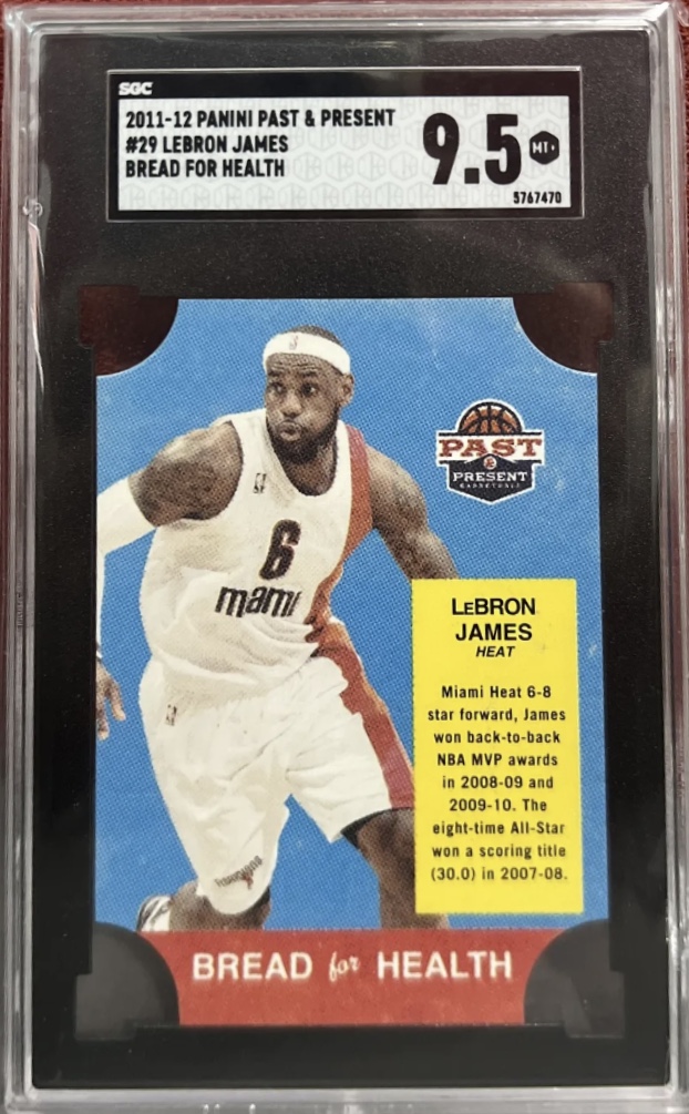 2011 Panini Past & Present Basketball Lebron James #29 SGC 9
