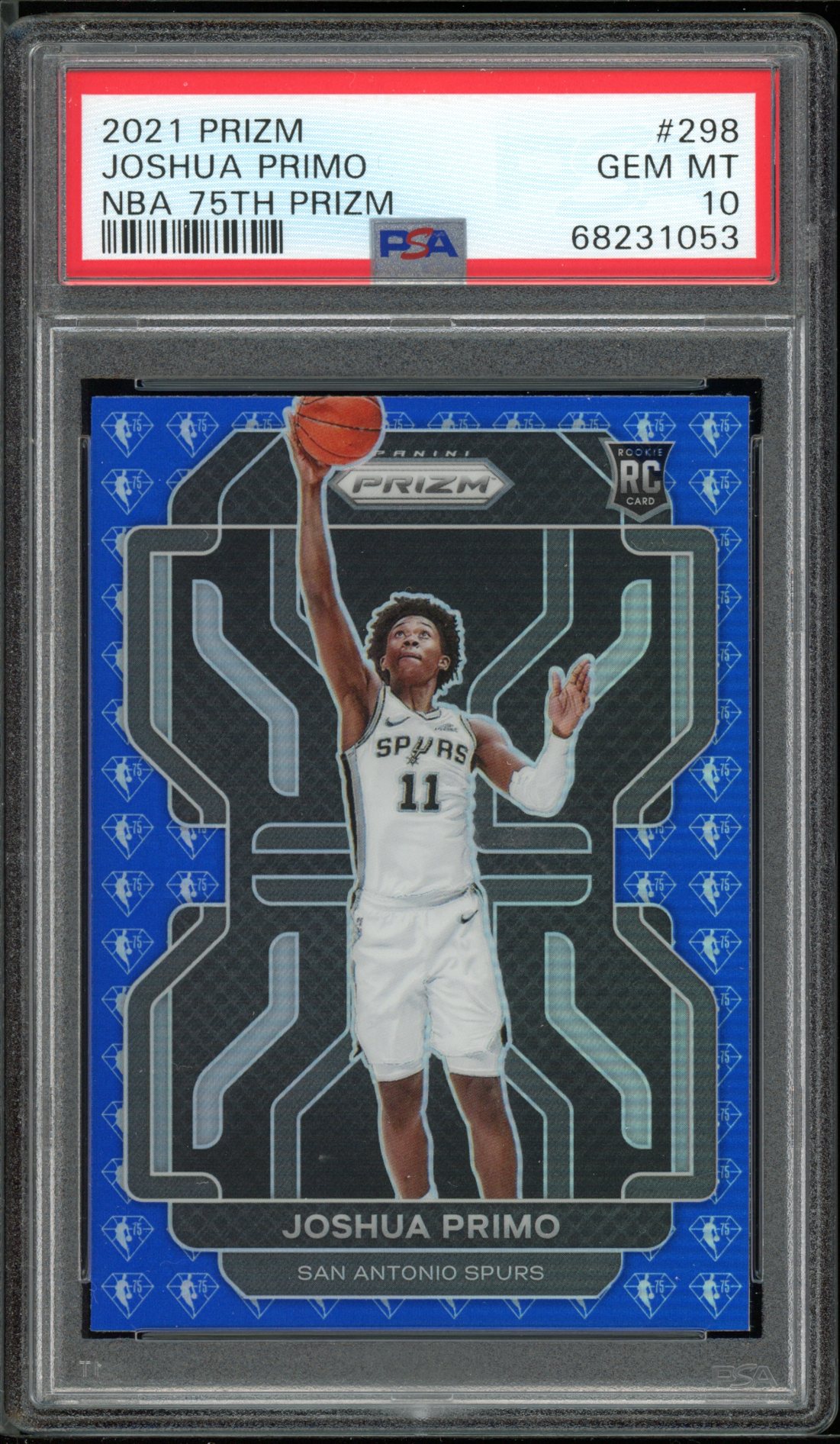 2021 Panini Prizm Basketball NBA 75th Anniversary Joshua Primo #298