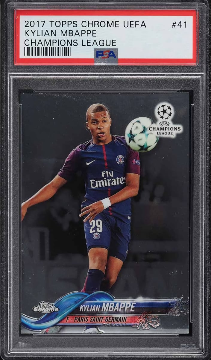 Kylian Mbappe - 2017 Topps Chrome UEFA Champions League Soccer