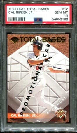 1996 Leaf Baseball Promo Cal Ripken Jr. #12 PSA 9