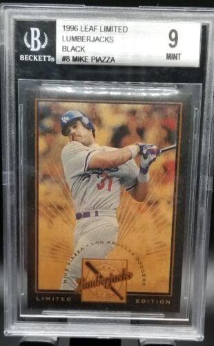1996 Leaf Limited Baseball Black Mike Piazza #8 BGS 9