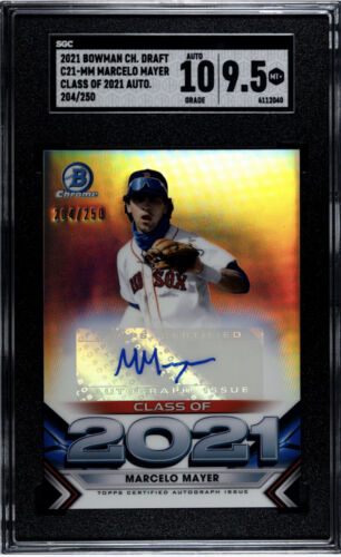 2021 Bowman Draft Chrome Baseball Marcelo Mayer #C21-MM
