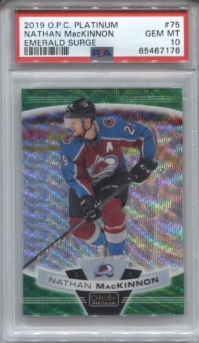 2019 O-Pee-Chee Platinum Nathan MacKinnon [Emerald Surge] #75 card