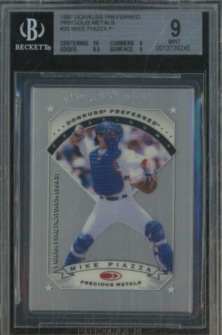 1997 Donruss Preferred Baseball Mike Piazza #20 BGS 8.5