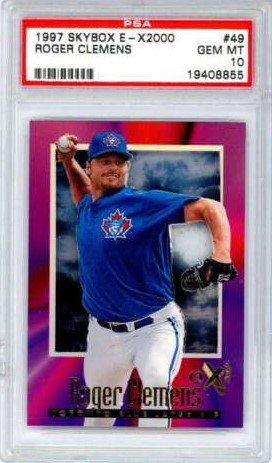 1997 E-X2000 Baseball Roger Clemens #49