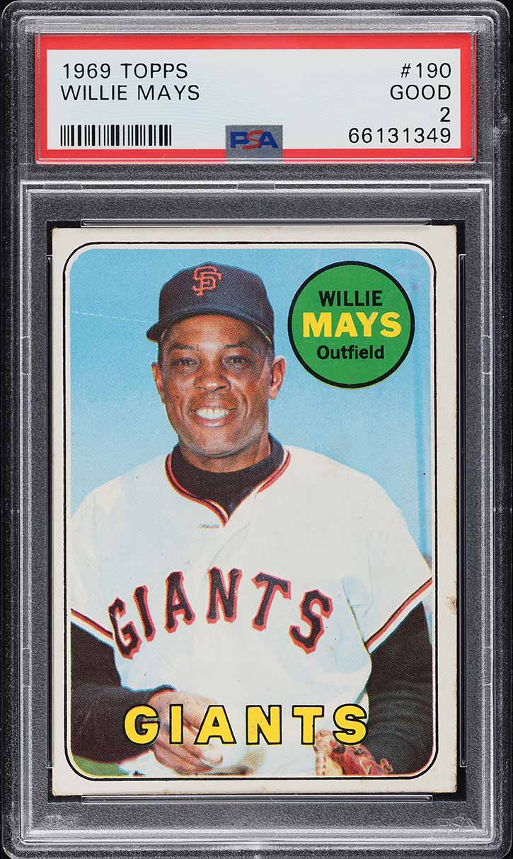 1969 Willie Mays Topps Baseball #190