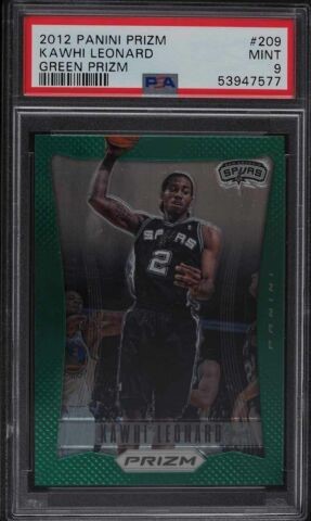 2012 Panini Prizm Basketball Green Kawhi Leonard #209 PSA 8.5