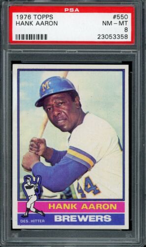 1976 Hank Aaron Topps Baseball #550