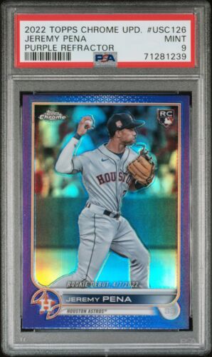 2022 Topps Chrome Update Baseball Purple Jeremy Pena #USC126