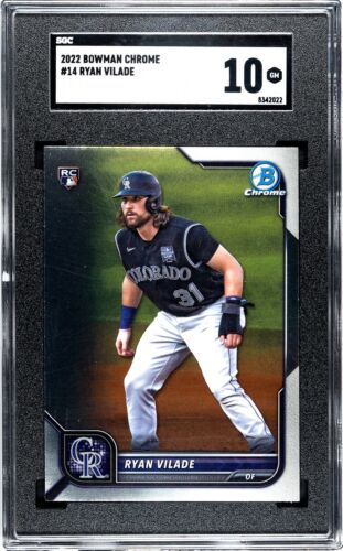 2022 Bowman Chrome Baseball Ryan Vilade #14 SGC 10