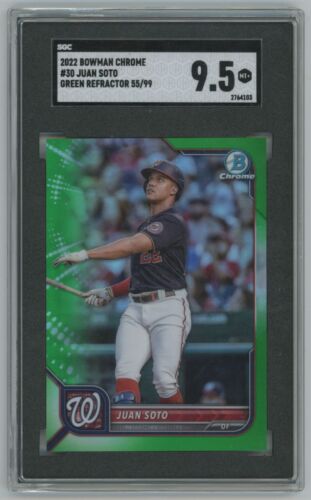 2022 Bowman Chrome Baseball Green Juan Soto #30