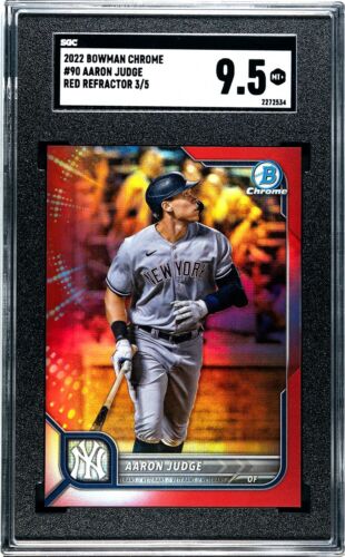 2022 Bowman Chrome Baseball Red Aaron Judge #90 SGC 9.5