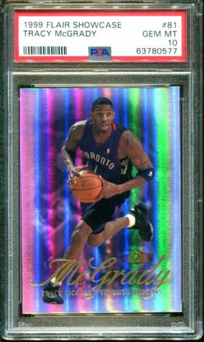 1999 Flair Showcase Basketball Tracy McGrady #81 PSA 10
