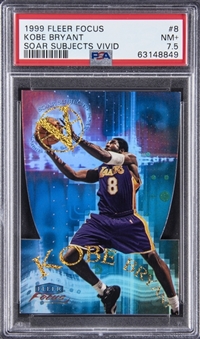 1999 Fleer Focus Basketball Vivid Kobe Bryant #8V PSA 7