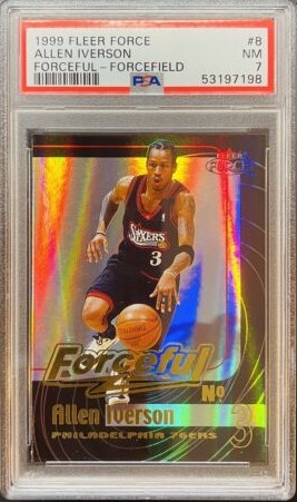 1999 Fleer Force Basketball Forcefield Allen Iverson #8 PSA 6.5
