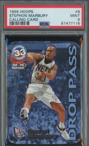 1999 Hoops Basketball Stephon Marbury #8CC PSA 9
