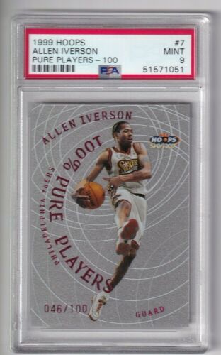 1999 Hoops Basketball Allen Iverson #7PP PSA 8.5