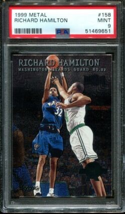 1999 Metal Basketball Richard Hamilton #158 PSA 9