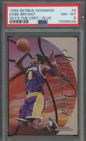 1999 Skybox Dominion Basketball Plus Kobe Bryant #8 SL PSA 7.5