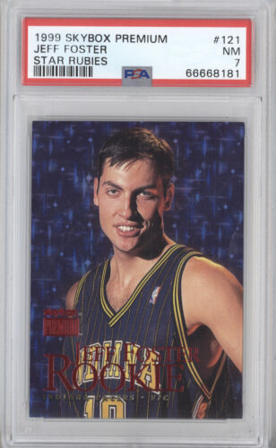 1999 Skybox Premium Basketball Star Rubies Jeff Foster #121 PSA 7