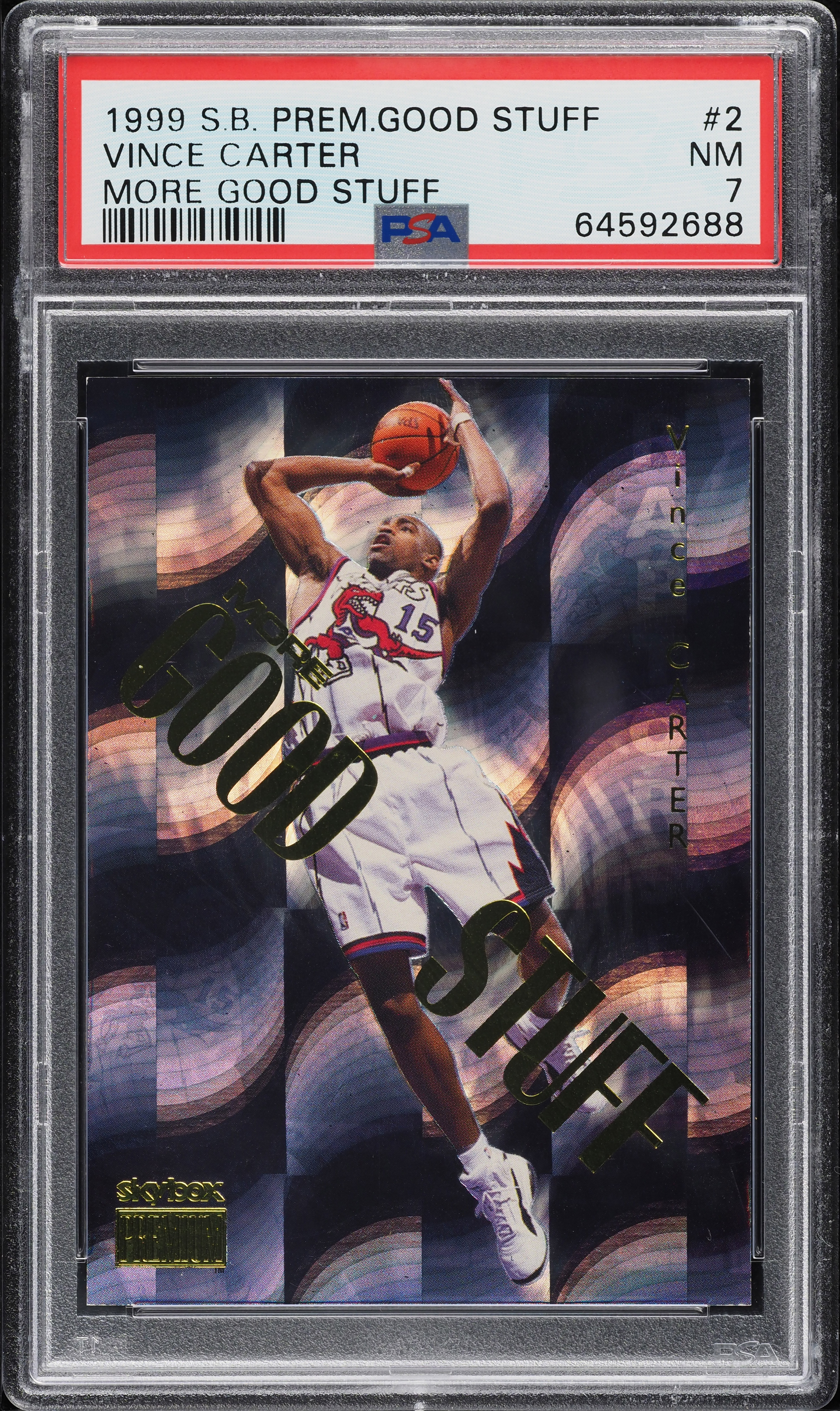 1999 Skybox Premium Basketball Vince Carter #2GS PSA 6.5