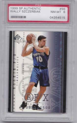 1999 SP Authentic Basketball Wally Szczerbiak #96 PSA 7.5
