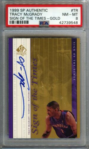 1999 SP Authentic Basketball Gold Tracy McGrady #TR