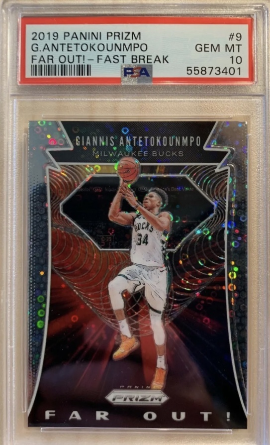 2019 Panini Prizm Basketball Fast Break Giannis Antetokounmpo #9