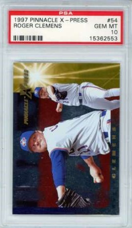 1997 Pinnacle X-Press Baseball Roger Clemens #54 PSA 9