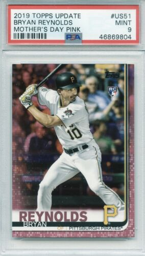 2019 Topps Update Baseball Mother's Day Pink Bryan Reynolds #US51 PSA 9