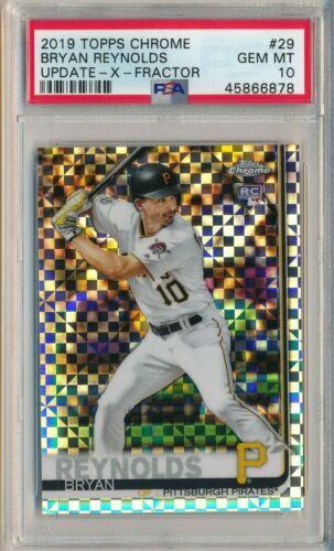 2019 Topps Chrome Update Baseball X-Fractor Bryan Reynolds #29 PSA 10