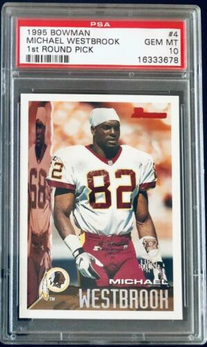 1995 Bowman Football Michael Westbrook #4 PSA 9